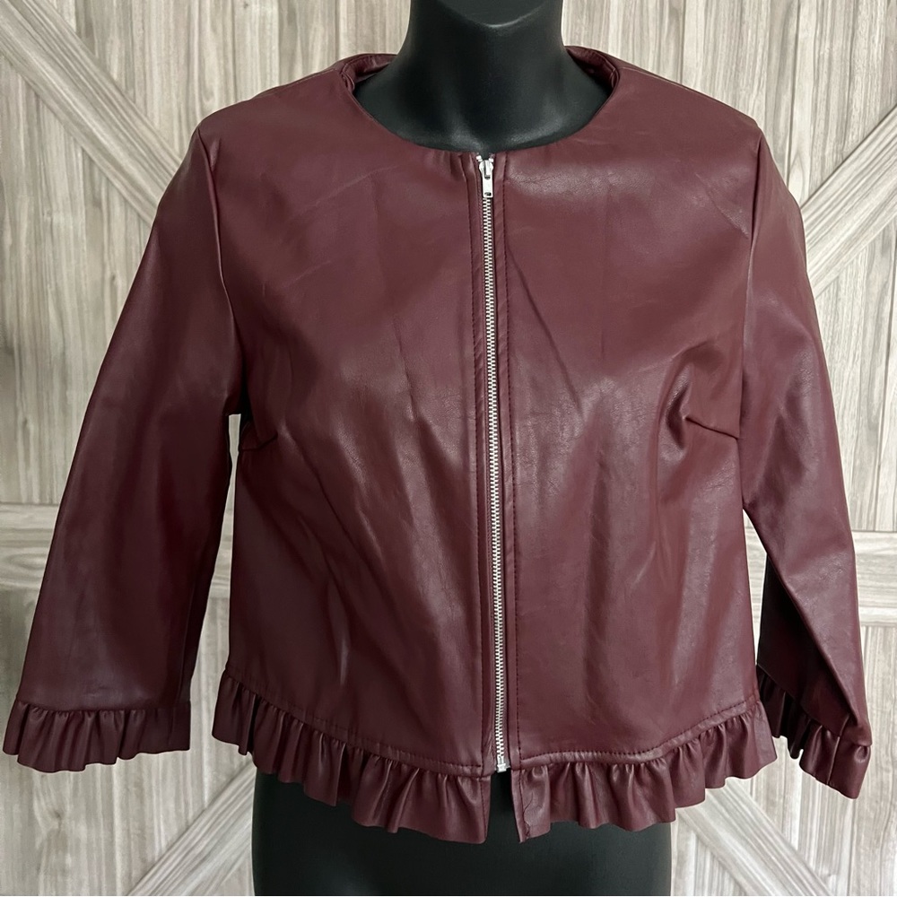 Women’s faux leather jacket